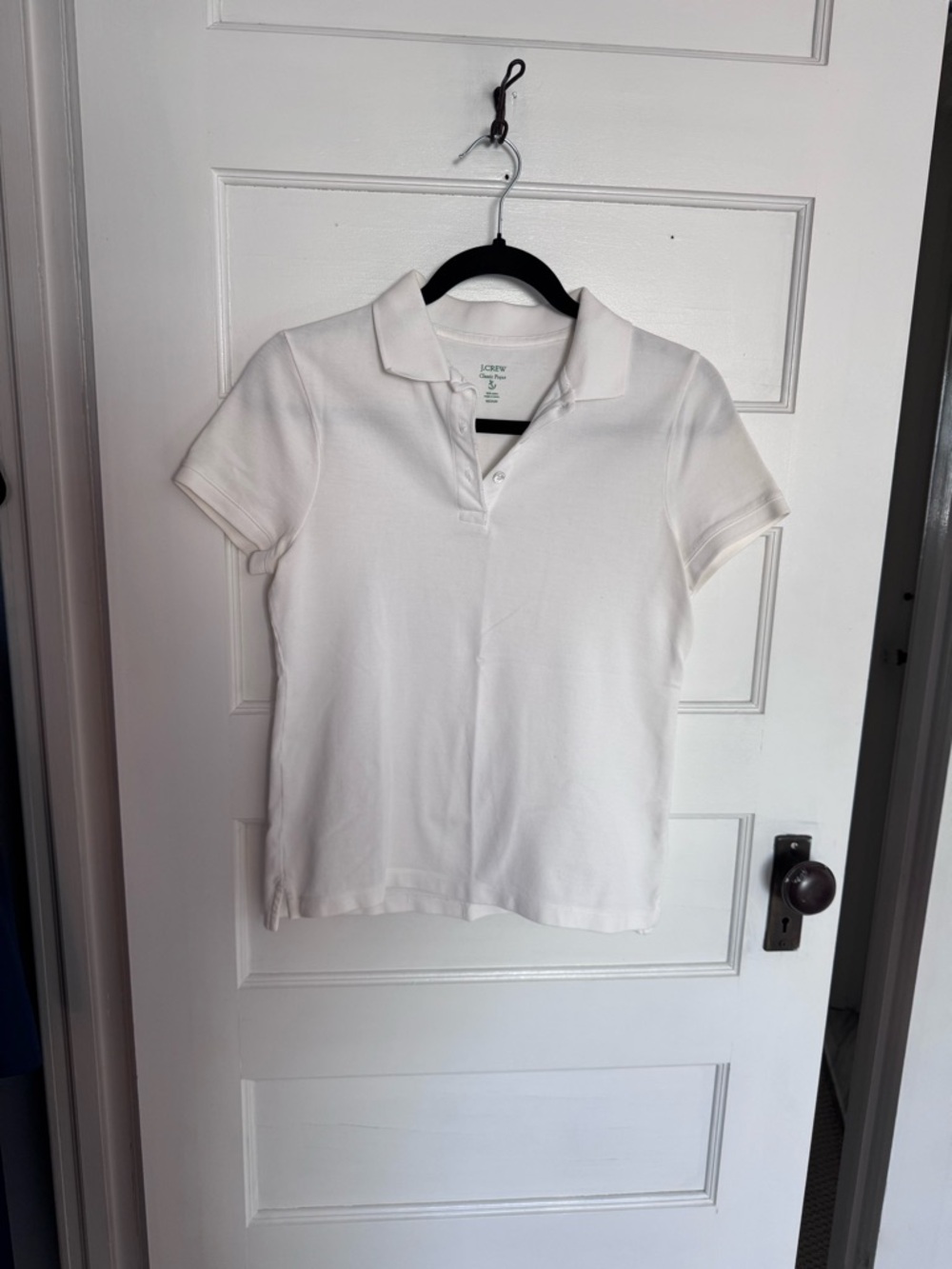 J.Crew White Polo Short Sleeve Shirt